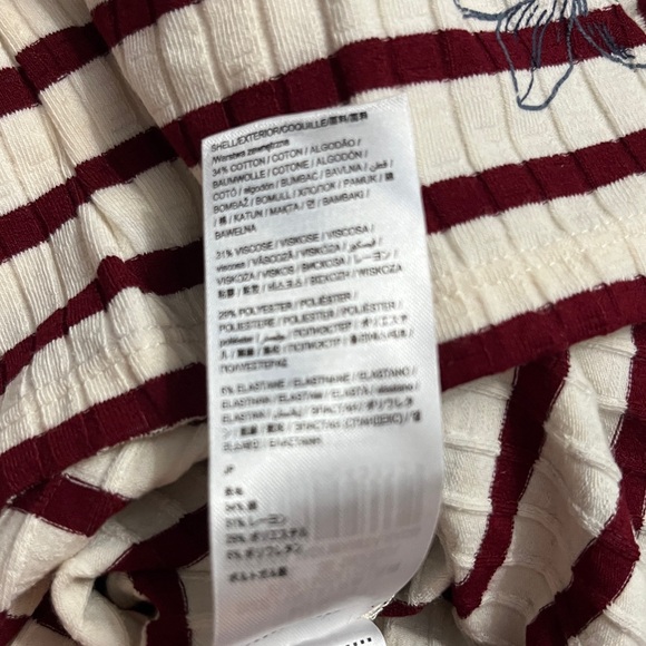 Desigual Women’s Floral Lace Striped Fine Knit Sweater -Made in Portugal- XL - Picture 12 of 13